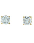Lab Diamond & Lab Sapphire Flower Pendant in 14K White Gold