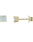 Lab Diamond & Lab Sapphire Flower Pendant in 14K White Gold