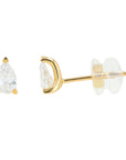 Lab Diamond Pear Cut Studs in 14K Rose Gold (0.50 ct. tw)