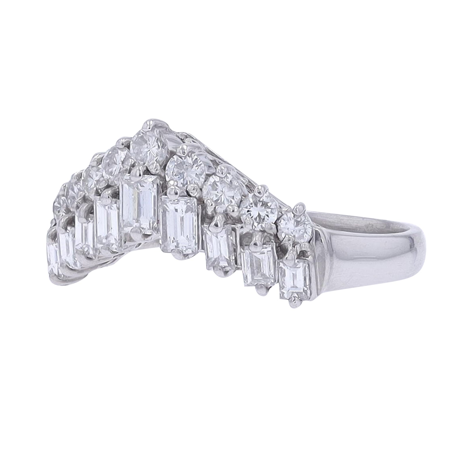 PT900 1 CT Diamond Ring Wrap