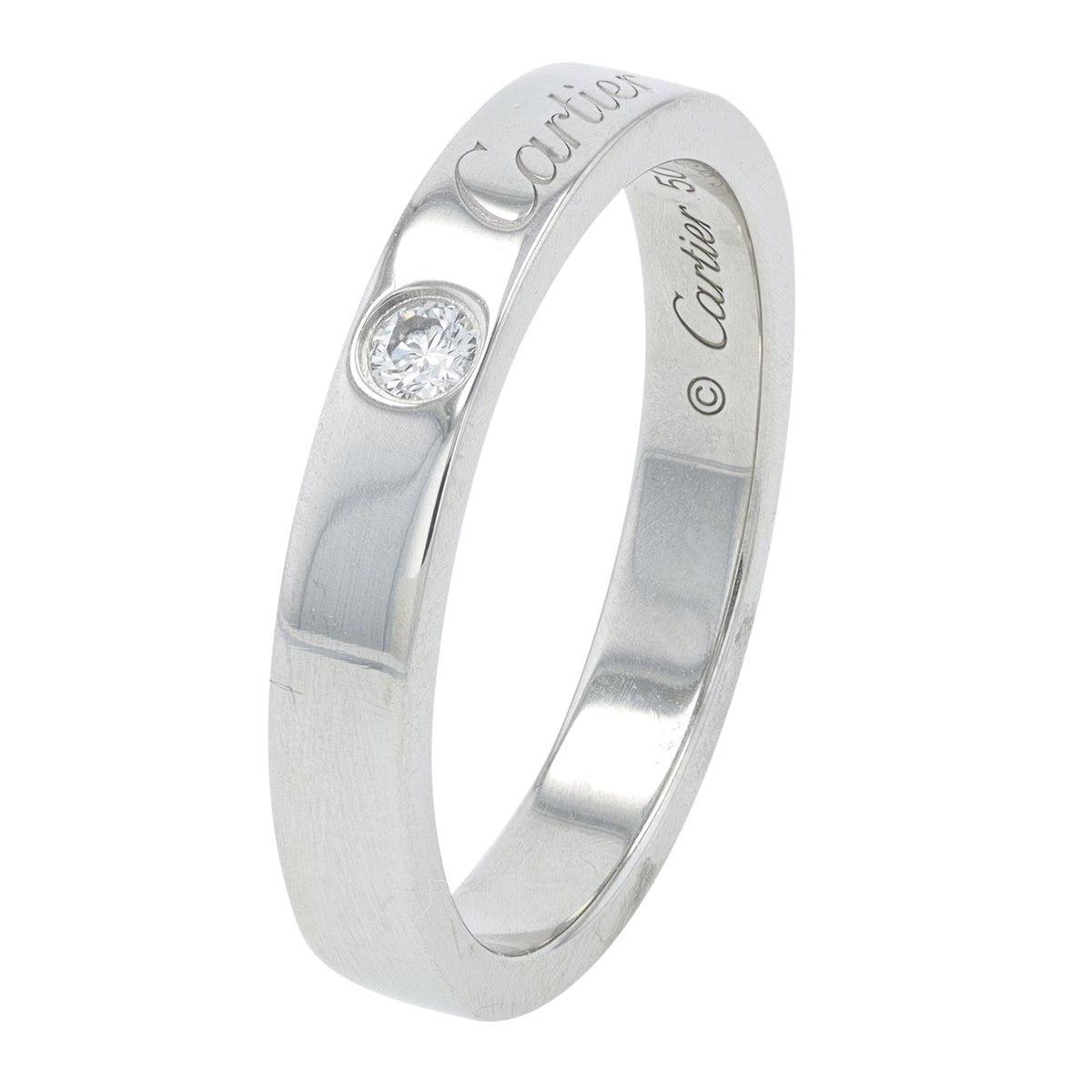 PT950 Cartier C De Cartier Diamond Band