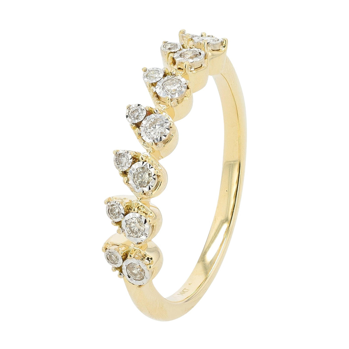 14K YG .15 CTW Diamond Band