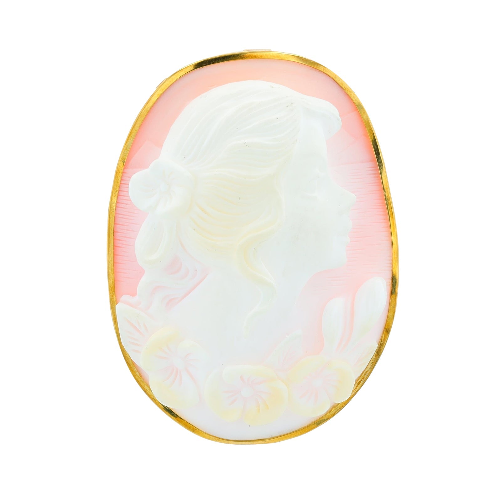 18K YG Cameo