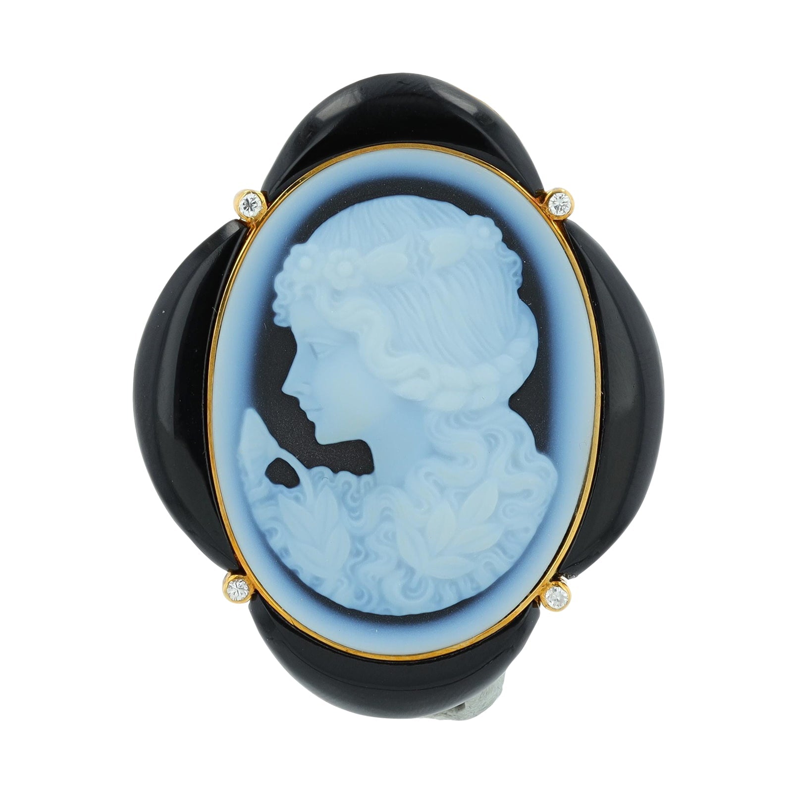 18K YG Cameo