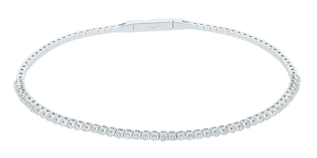 14K WG 0.36 CT Diamond Bangle<p><strong>More Colors Available</p></strong>