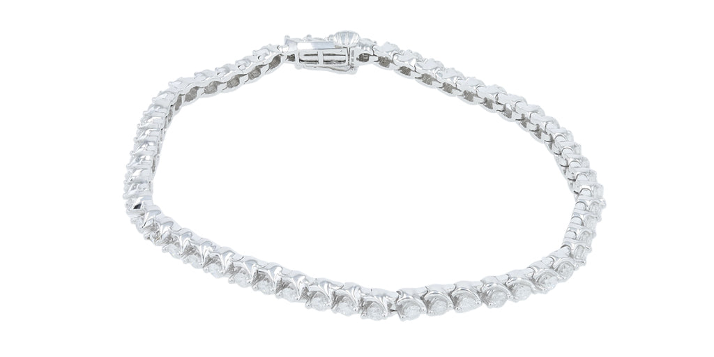 14K WG 2 CTW Diamond Bracelets
