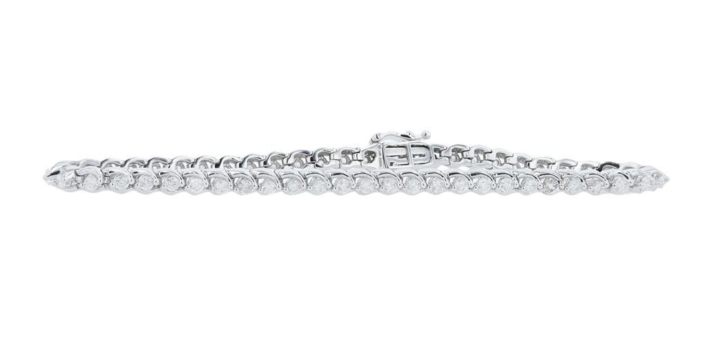 14K WG 2 CTW Diamond Bracelets