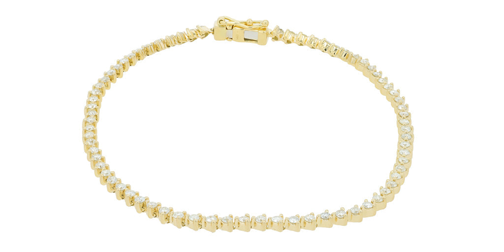 14K YG 1.40 CT Diamond Bracelet
