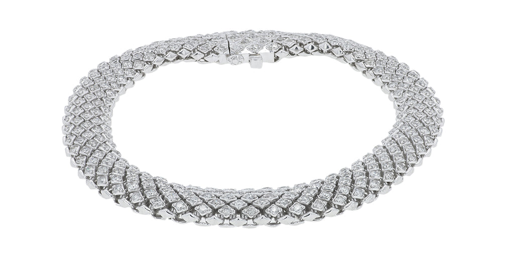 10K WG 3 CT Diamond Bracelet
