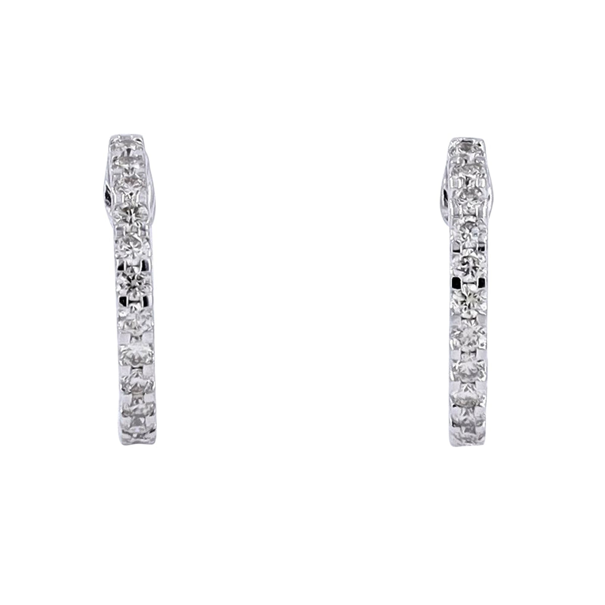14K 1/3 CTW Diamond Huggies<p><strong>More Colors Available</p></strong>