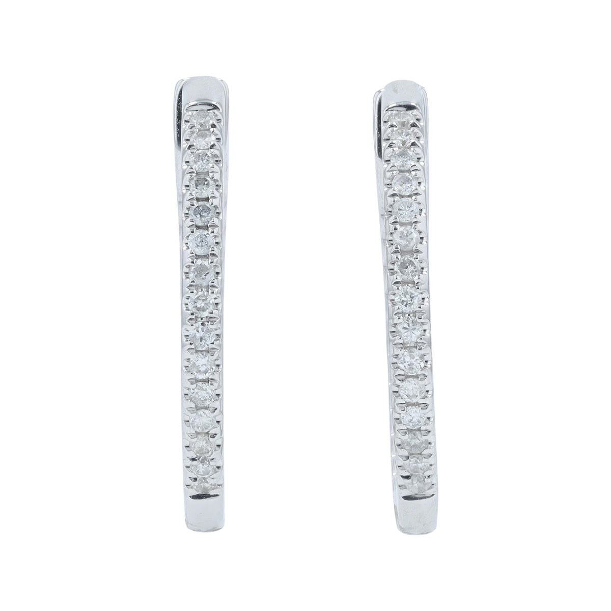 14K WG 1/2 CT Diamond Inside-Out Hoops<p><strong>$449</p></strong>