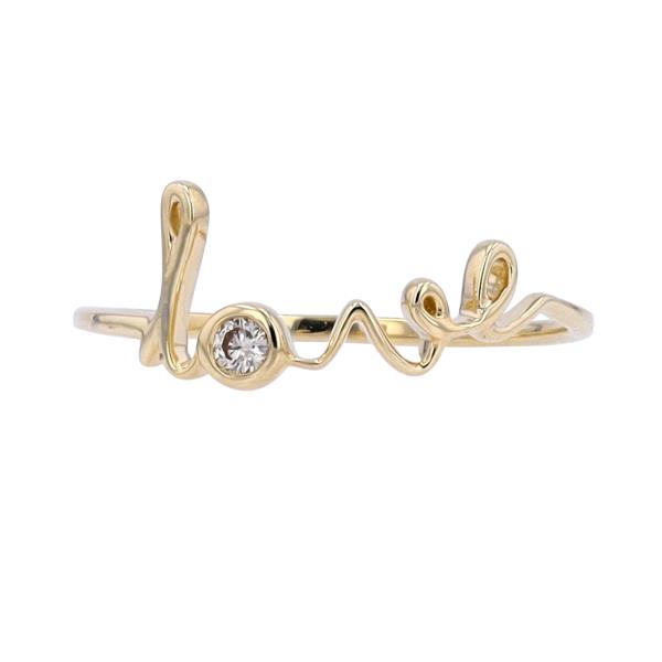 10K 'Love' Diamond Ring <p><strong>More Colors Available</p></strong>