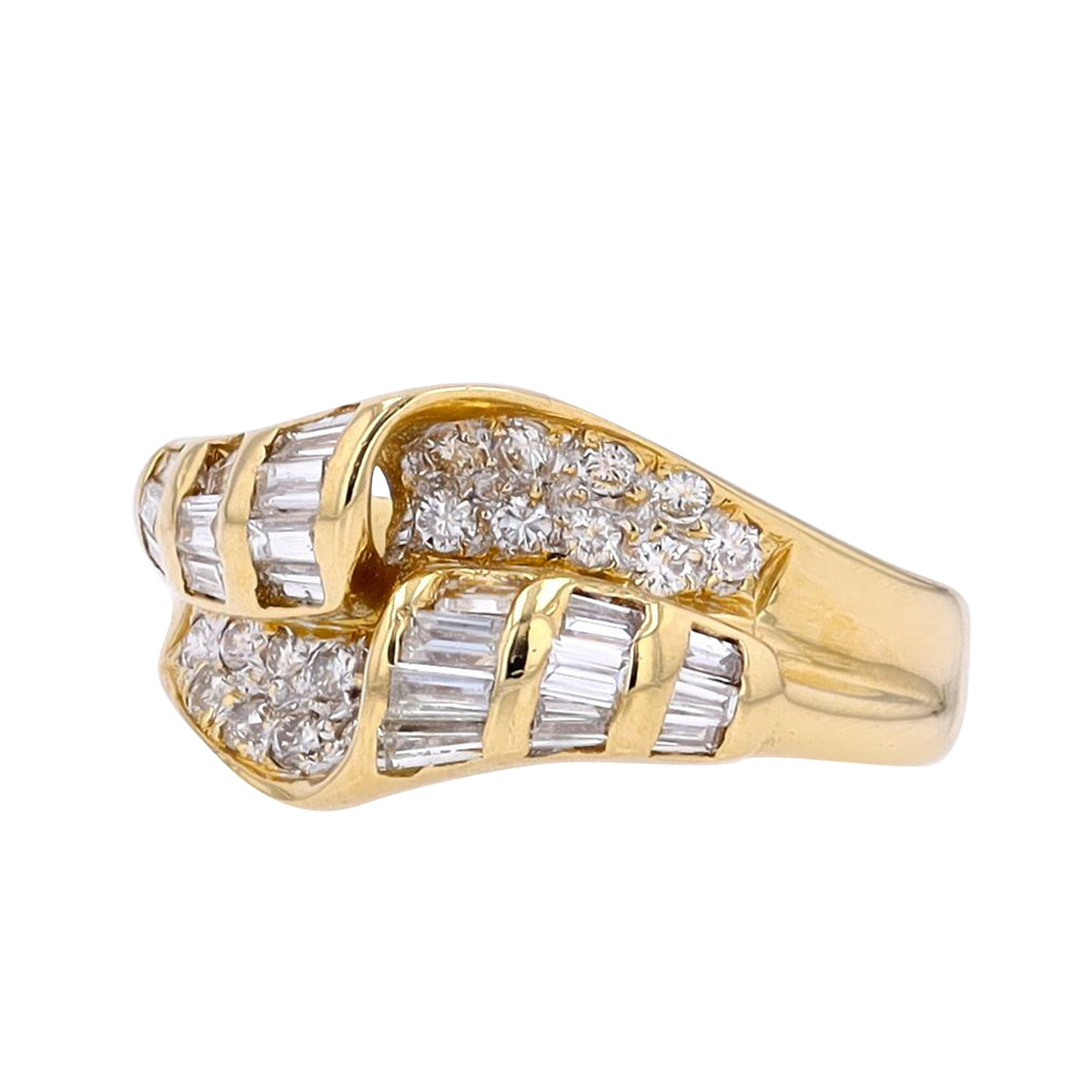 18K YG 0.77 CT Diamond Ring