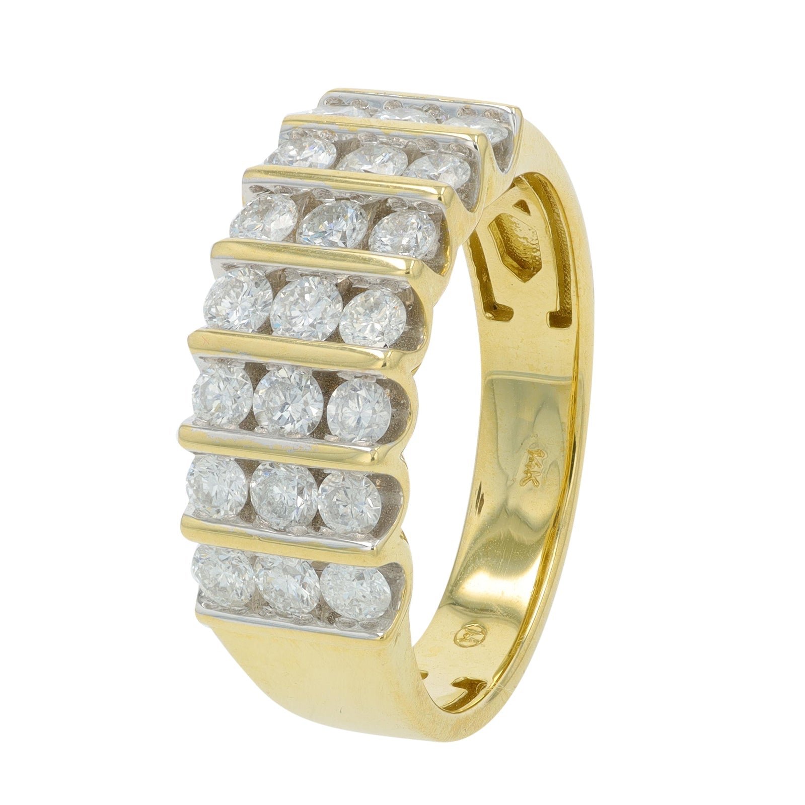14K YG 1 CTW Diamond Ring