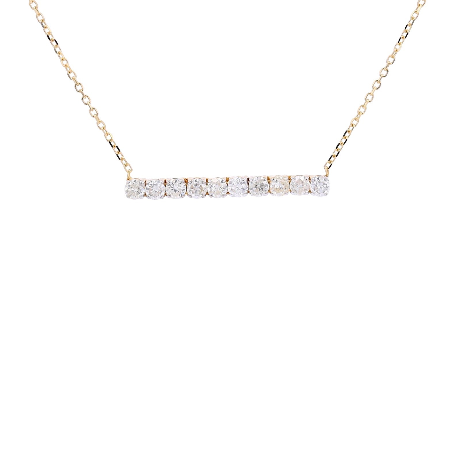 14K Diamond Bar Necklace<p><strong>More Colors Available</p></strong>