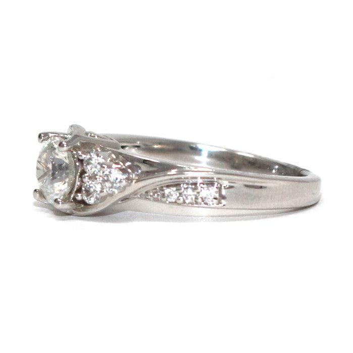14K WG 3/4 CTR Engagement Ring<p><strong>IGI Valuation Report Available</p></strong>