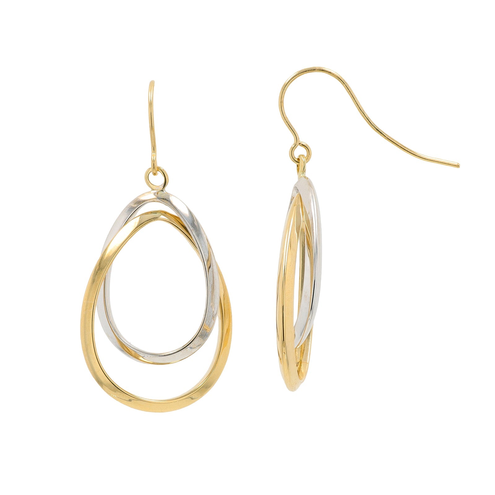 14K TT Interlocking Earring