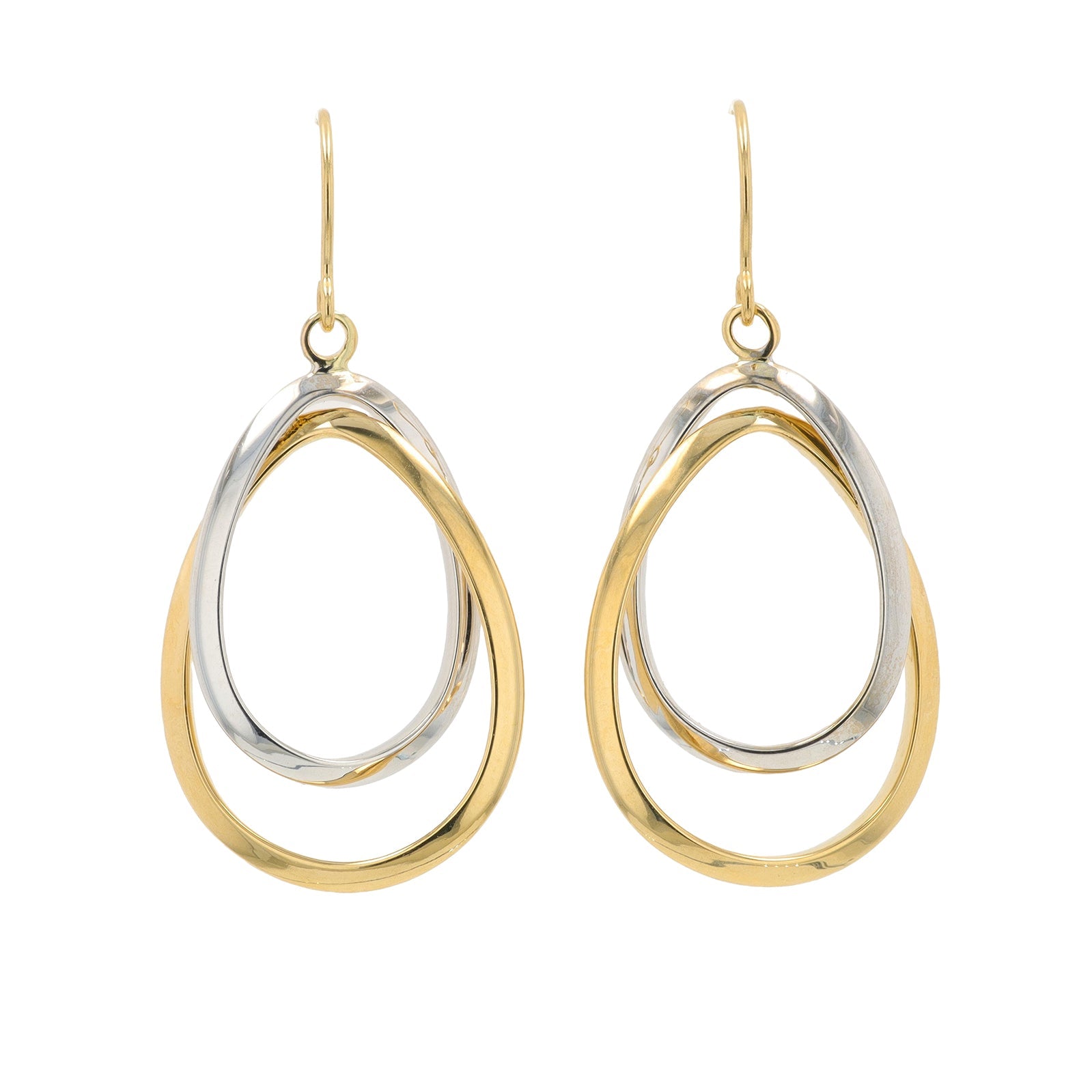 14K TT Interlocking Earring