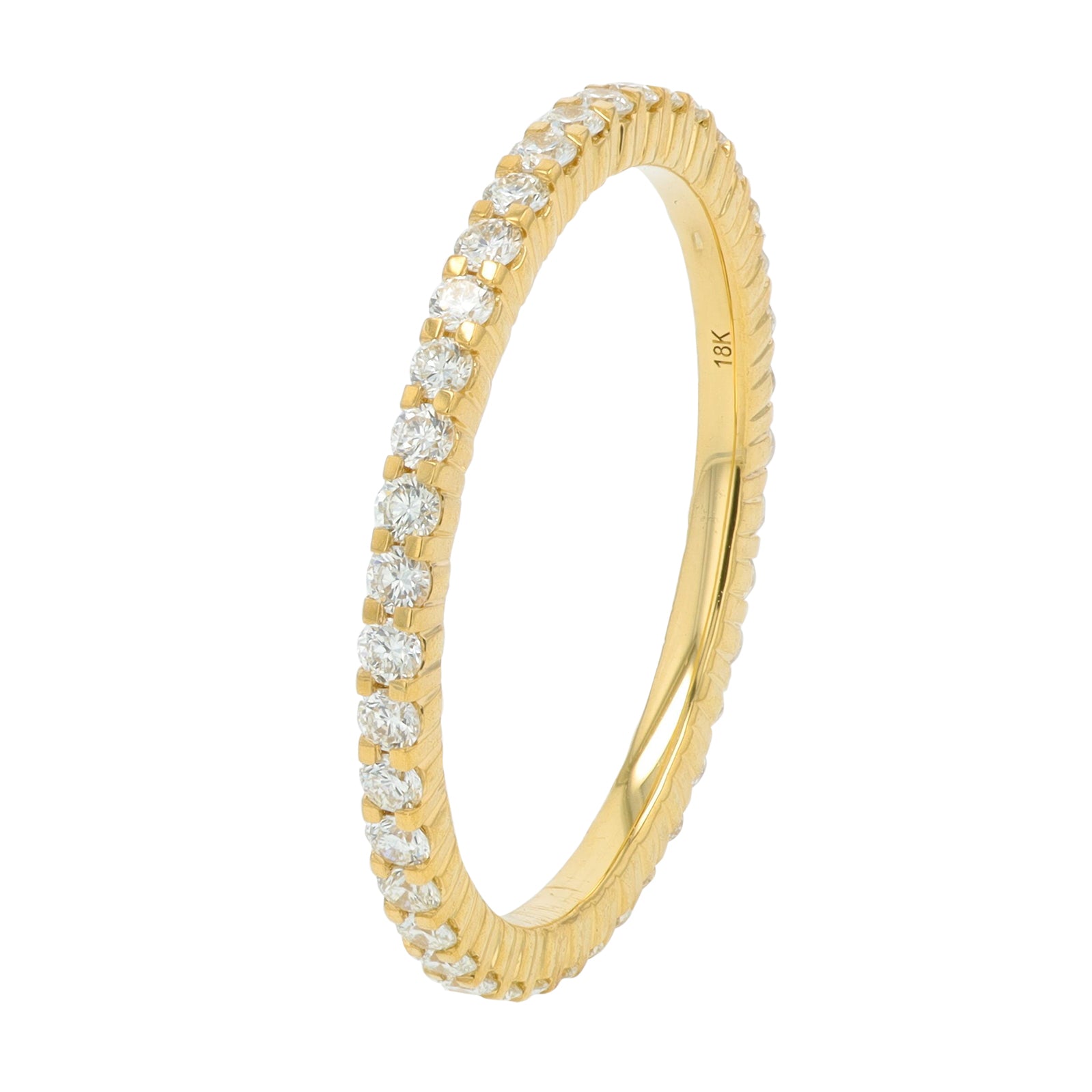 18K YG .50 CT Eternity Band