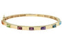 14K EFFY YG 2.20 CT Multicolor Gemstone Bangle