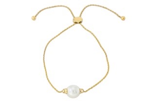14K EFFY YG Freshwater Pearl Bolo Bracelet