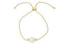 14K EFFY YG Freshwater Pearl Bolo Bracelet