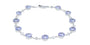 PT900 4.89 CTW Tanzanite Bracelet