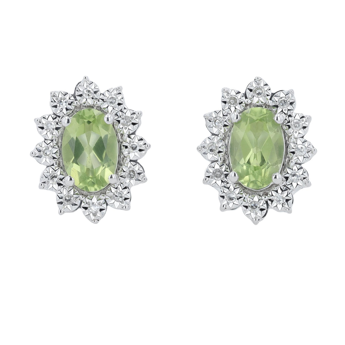10K YG Oval Gemstone Studs<p><strong>More Colors Available</p></strong>