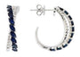 14K WG EFFY Sapphire Hoops
