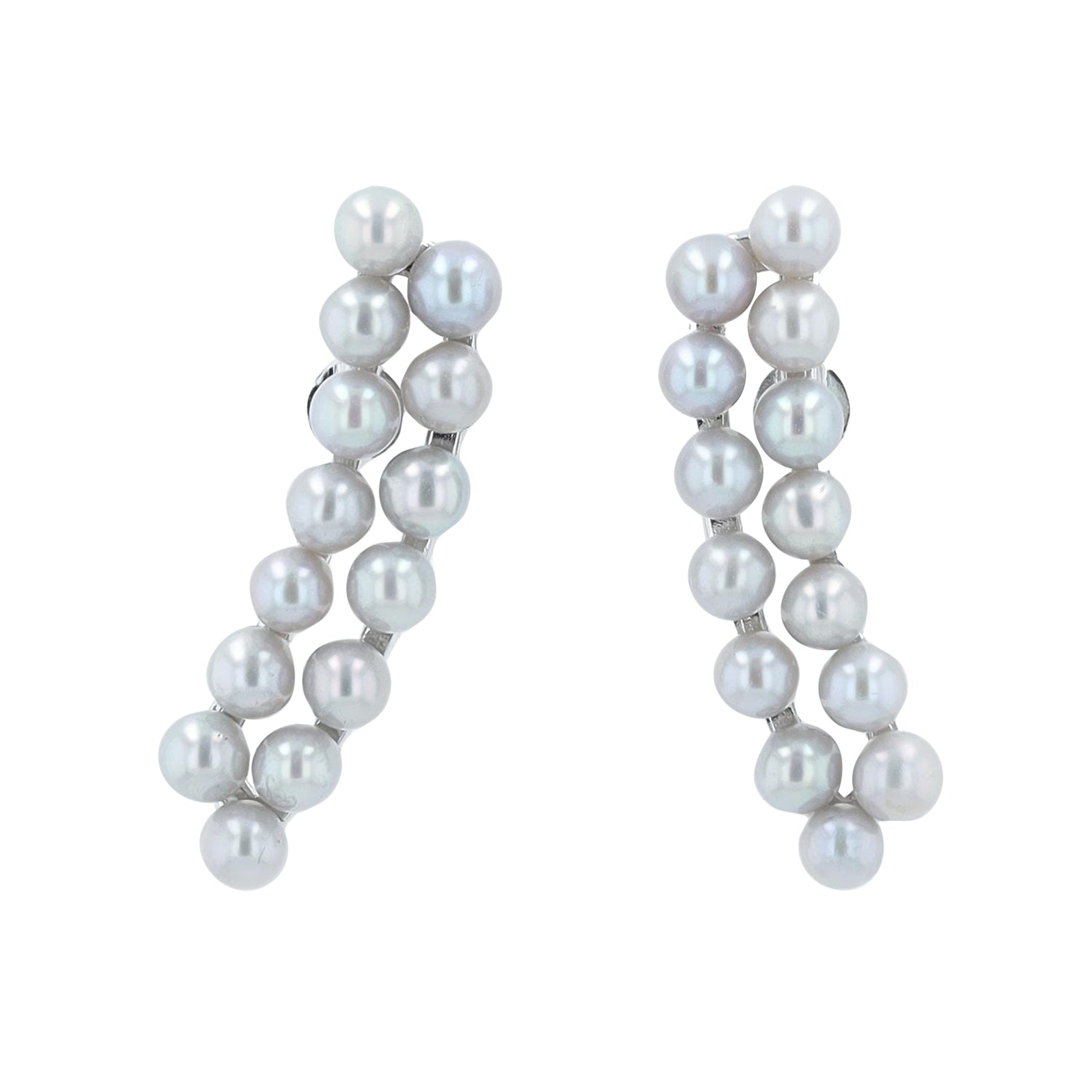 14K WG Pearl Earrings