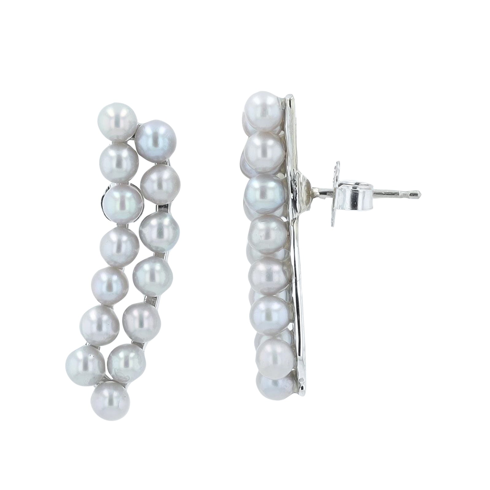 14K WG Pearl Earrings