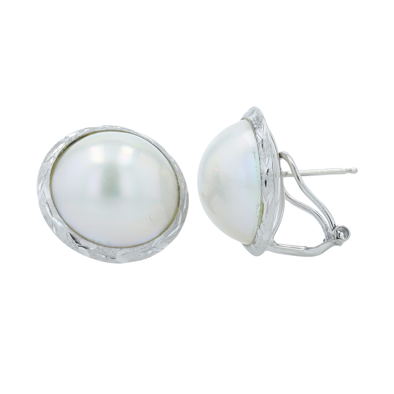 18K WG Pearl Earrings