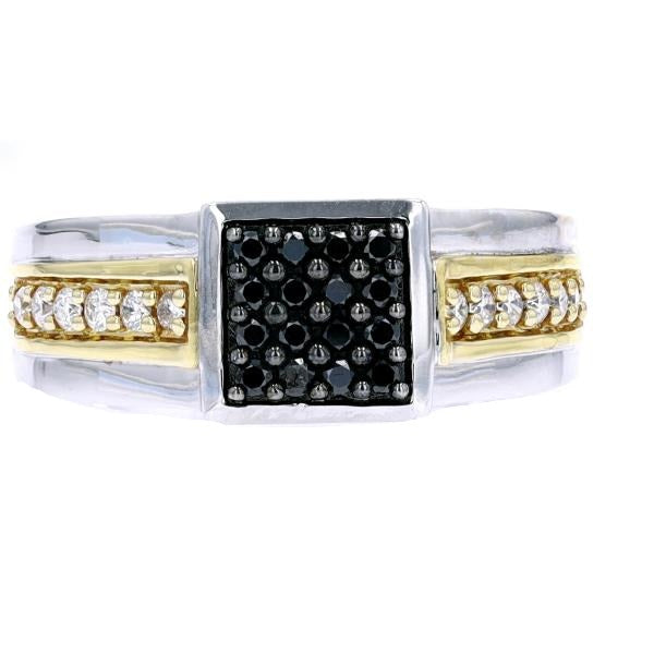 10K TT Diamond Gents Ring
