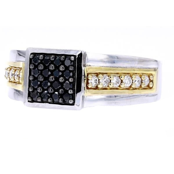 10K TT Diamond Gents Ring