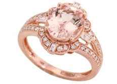 14K EFFY RG 2.35 CT Morganite Ring