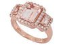 14K EFFY RG 2.42 CT Morganite Ring