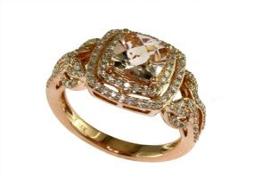 14K RG EFFY Morganite Ring