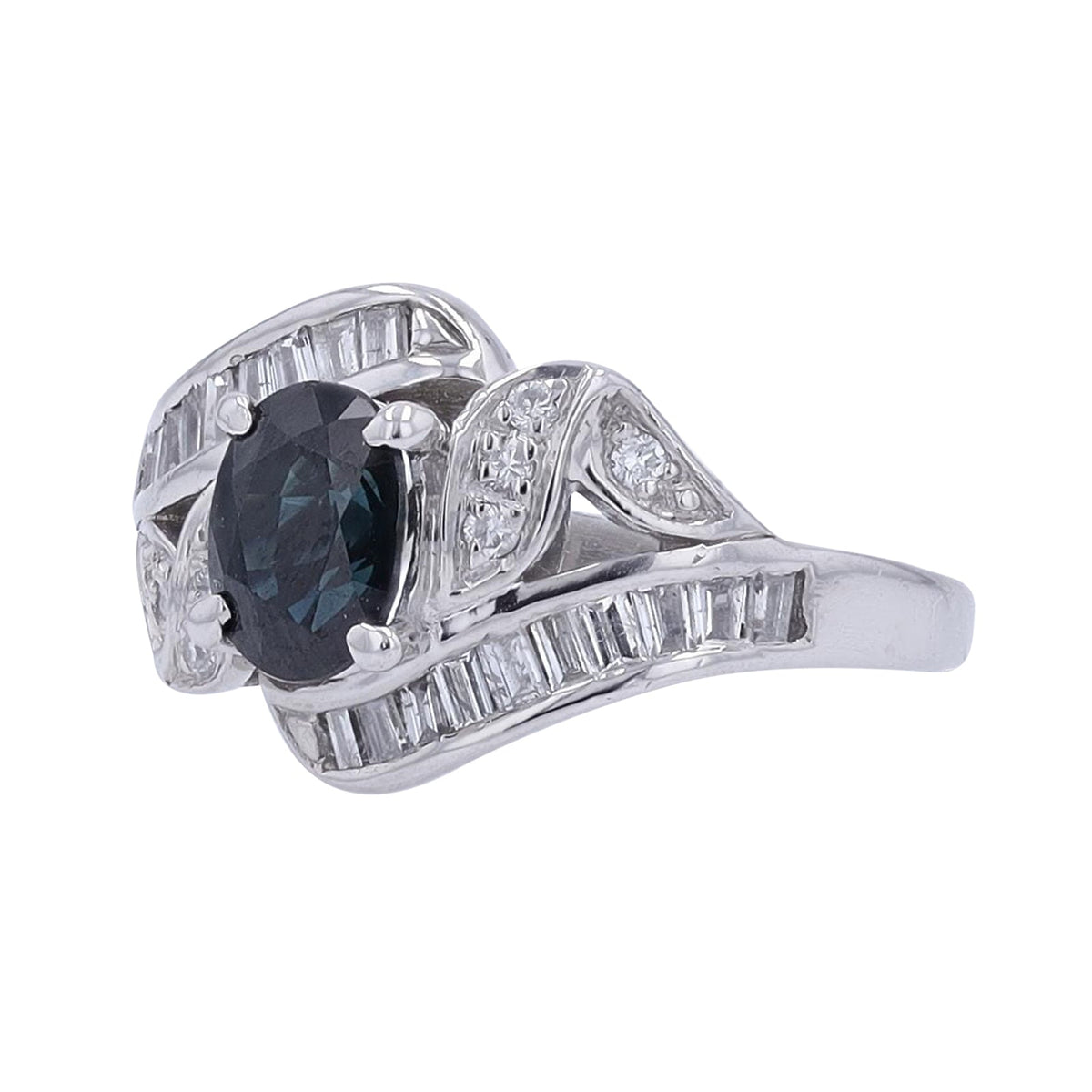 PT900 1.18 CT Sapphire Center Ring
