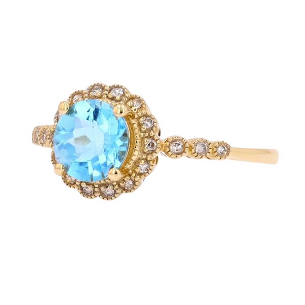 10K Gemstone Ring<p><strong>More Colors Available</p></strong>