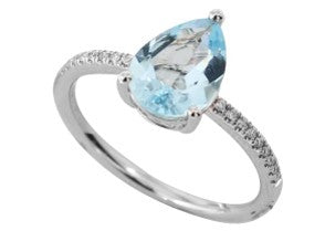 14K WG EFFY Aqua Ring