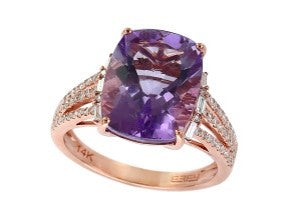 14K RG EFFY Amethyst Ring
