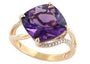14K EFFY RG Amethyst Center Ring