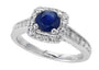 14K EFFY WG 1 CT Sapphire Ring