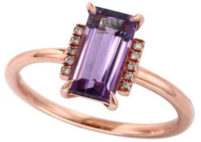 14K EFFY RG 1 1/2 CT Amethyst Ring