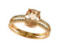 14K EFFY RG Oval Morganite Ring