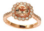 14K EFFY RG Morganite Halo Ring