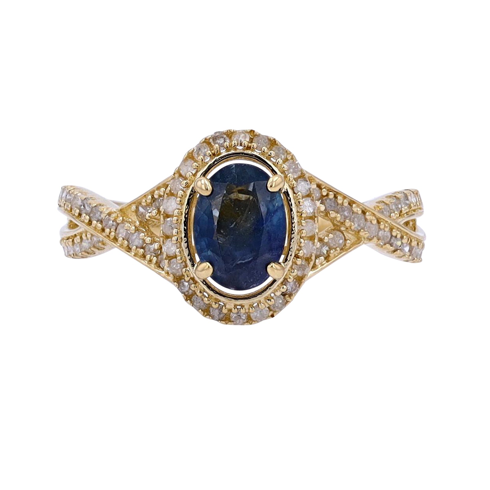 14K 1 CT Gemstone Center Ring<p><strong>More Colors Available</p></strong>
