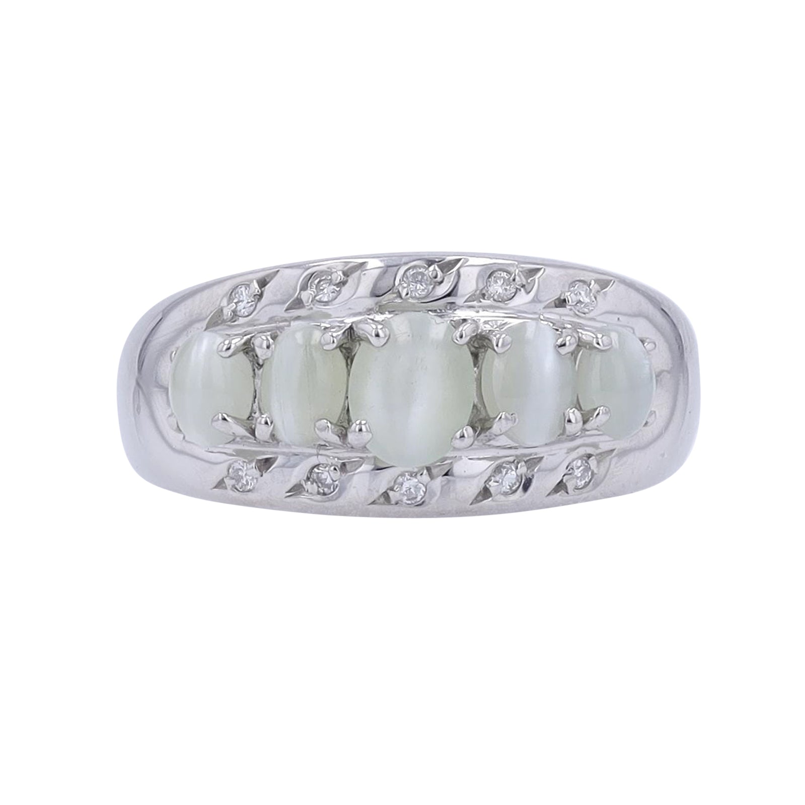 PT900 1.68 CT Cat's Eye Five Stone Ring