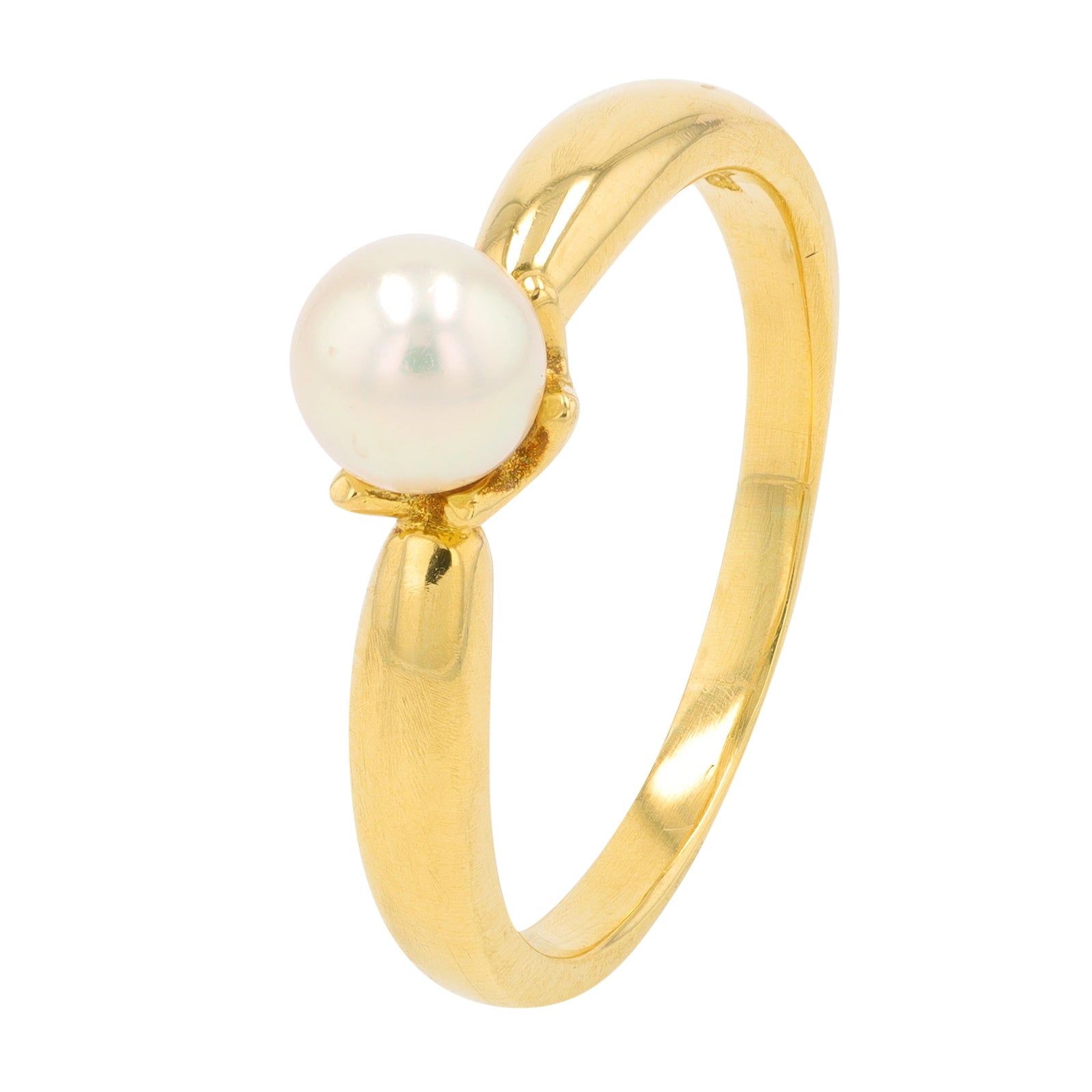 18K YG Mikimoto 5.75 MM Pearl Ring
