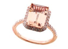 14K EFFY RG 3.80 CT Morganite Ring